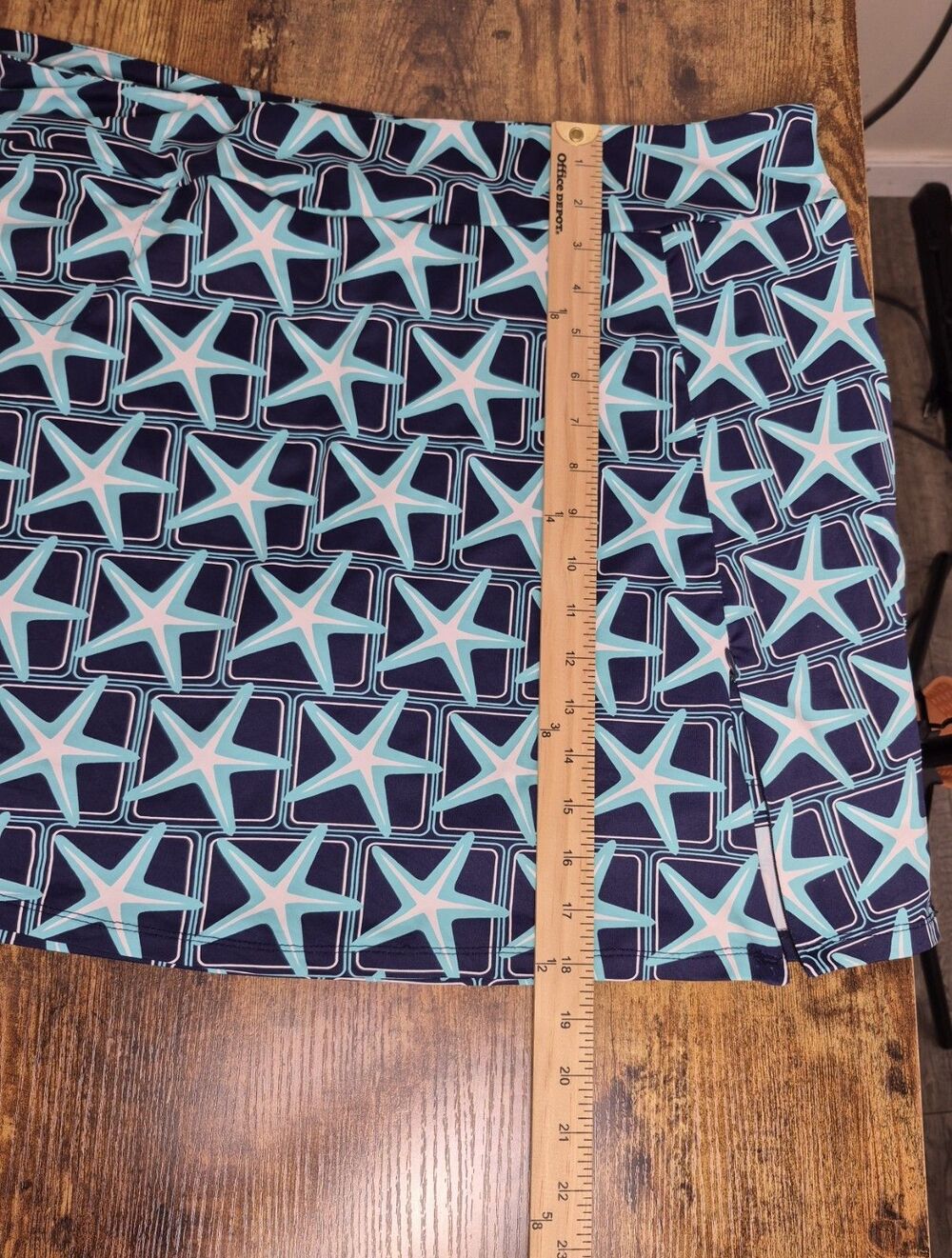 Lulu B Skirt Skort Womens XL Starfish UPF 50+ Tennis Core Golf Preppy Resort - Picture 4 of 12